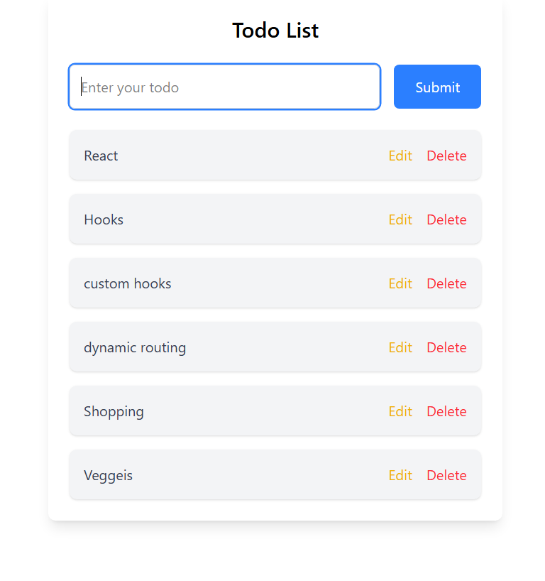 Todo list app(redux)